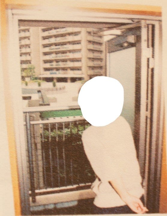 捜査資料より 篠田による目撃状況の再現