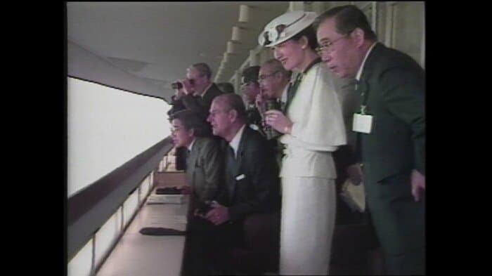 故フィリップ殿下を東京競馬場に案内された上皇ご夫妻 1986年