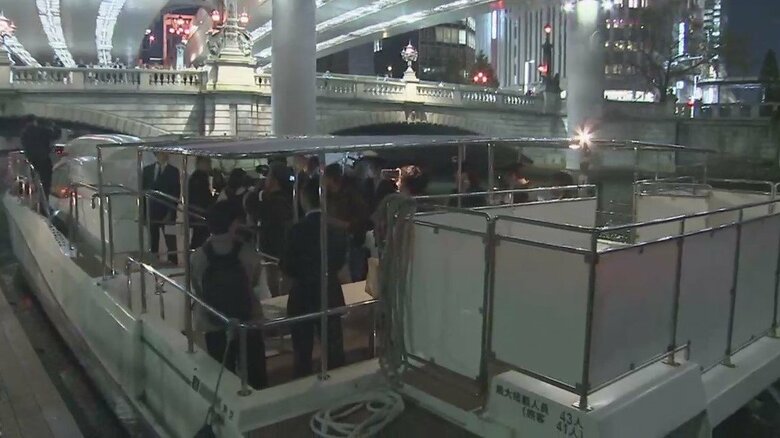 東京都心で船で通勤！？25日から「舟旅通勤」開始　夜景眺め帰路に…自転車持ち込みも可能　日本橋ー豊洲間｜FNNプライムオンライン