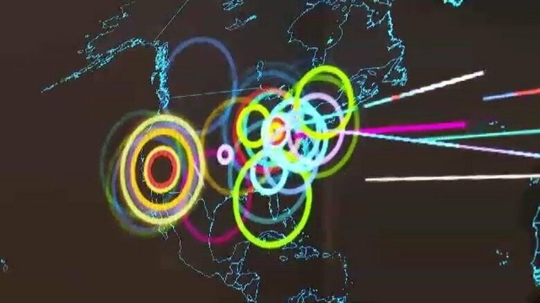 わずか30分間で約9000件ブロック　世界中のサイバー攻撃を地図で“見える化”　相次ぐ個人情報の漏えいの背景と対策　福岡｜FNNプライムオンライン
