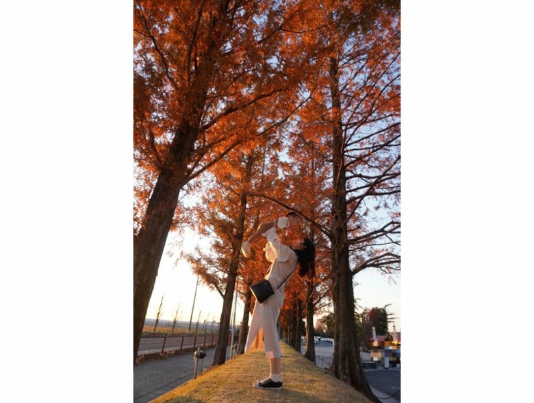 旦那さんに撮り直してもらった写真（提供：さっぴさん）