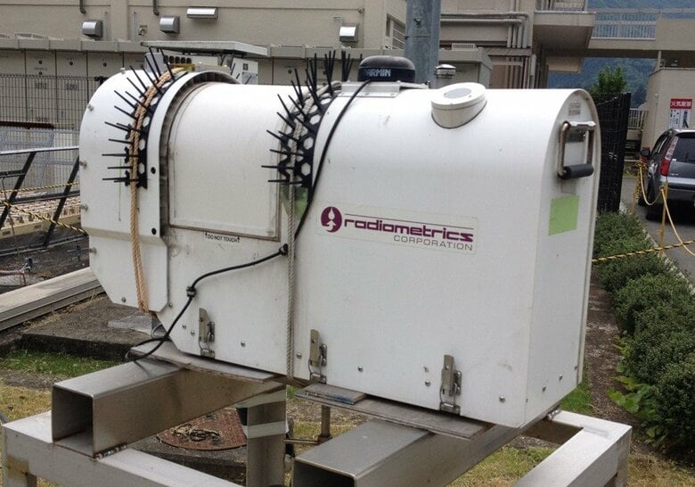 マイクロ波放射計（提供:気象庁）