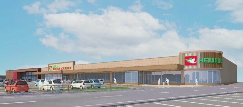「アルプラタウン高岡」の完成イメージ