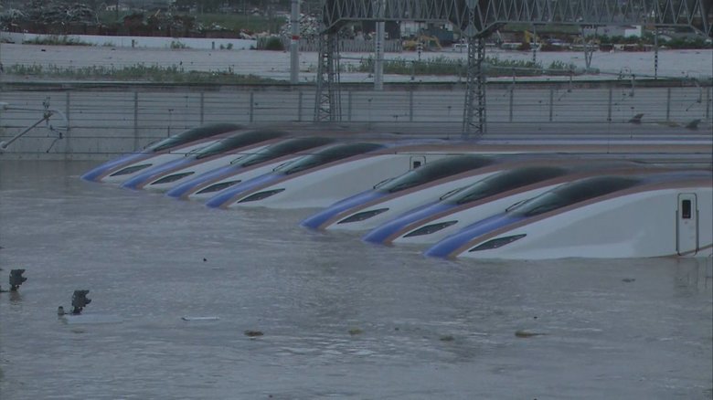 新幹線車両センター『浸水対策』公表 電気設備「約5メートルかさ上げ」 費用500億円程度 工事完了まで数年...