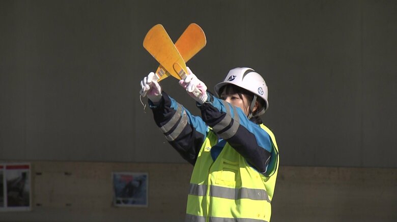 パドルをクロス＝停止の合図