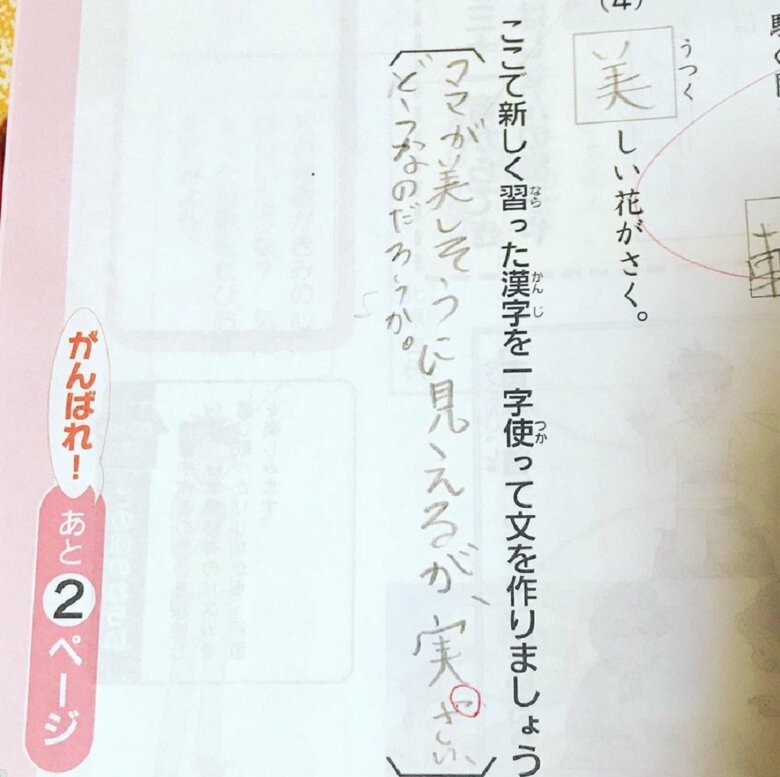 素直に褒めない文だが、確かに母親への愛情を感じる