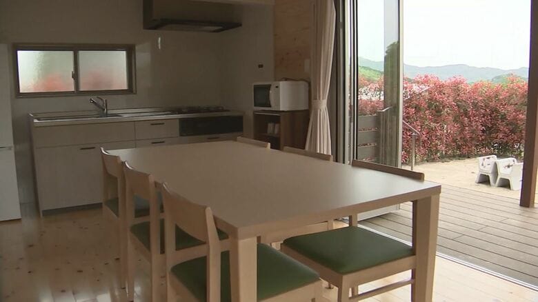 るるパークに新設されたコテージ