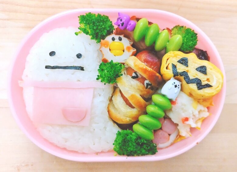 あっぷるさんが作ったハロウィン弁当（提供：あっぷるさん）