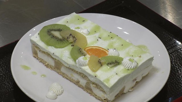 坂内さんのムースケーキ　練習してきた中で一番きれいにできた