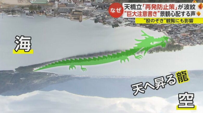 天橋立が龍に見える観光名所