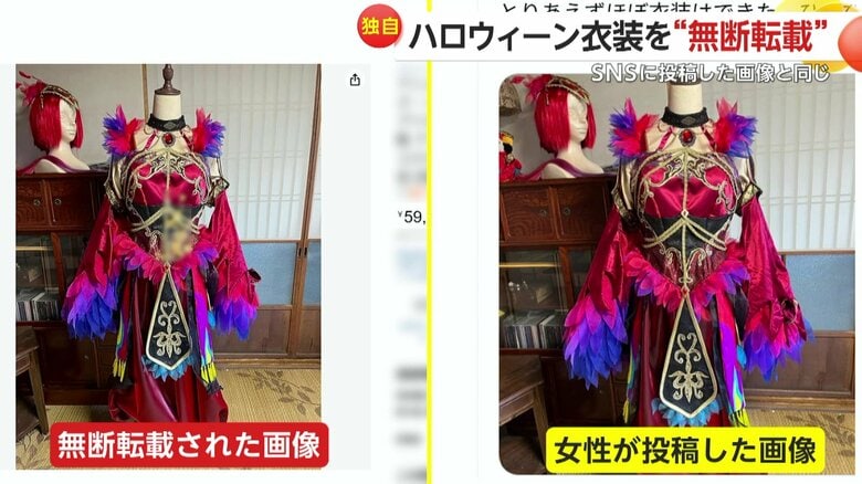 無断転載されたとみられる画像