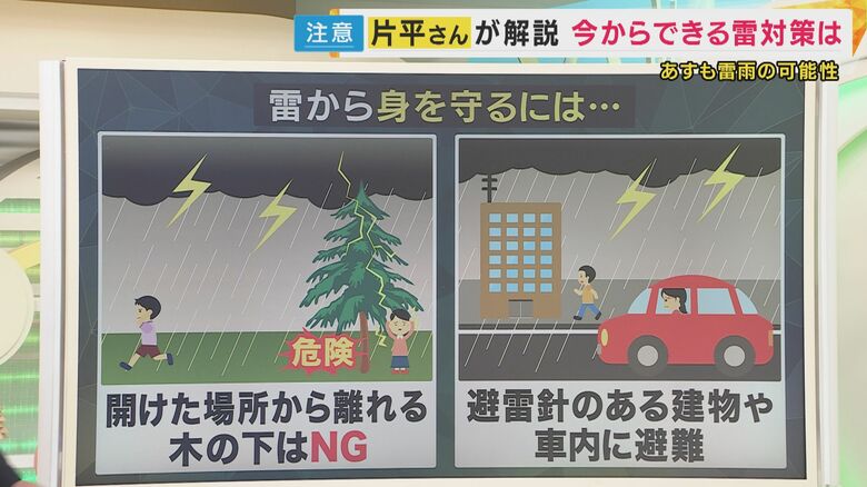 雷から身を守るためには