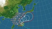 【台風情報】台風26号の進路予想は　秋雨前線が本州の南岸から関東付近に停滞　台風の動きが遅いため、影響が長引く可能性　本州の南岸を通過する予報も