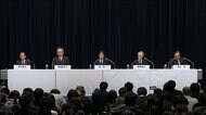 異例の10時間半で「2回目」会見が終了　会見場には430人超の取材陣【フジテレビ会見】