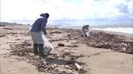 ごみを絶対捨てないで！　地域住民らが身近な海岸でクリーンアップ活動　秋田市