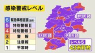 感染急拡大…県独自の警戒レベル「5」43市町村に 伊那市・御代田町・南木曽町を引き上げ