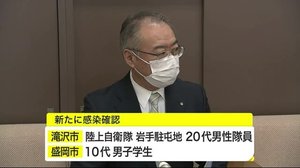 自衛隊員など2人感染確認 新型コロナウイルス 累計487人<岩手県>