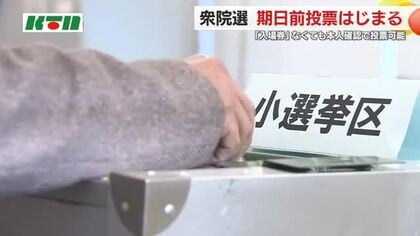 「本人確認ができれば投票ができます」と選管はPR懸命…衆院選の期日前投票が始まる 知事選に続いて