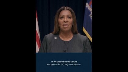 トランプ大統領の“宿敵”ニューヨーク州司法長官を住宅ローン詐欺で起訴、連邦大陪審　司法長官は「あからさまな報復だ」と反発