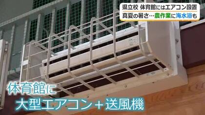 涼しい環境でスポーツを…丸岡高校の体育館にエアコン18台　避難場所の環境整備としても必須に　福井県が2028年夏までに県立学校29校に設置へ