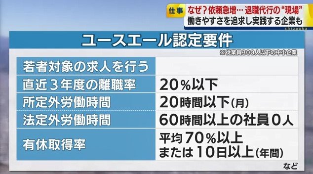 ユースエール認定要件