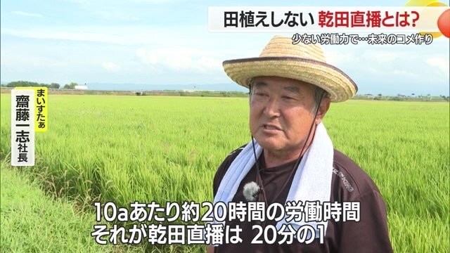 “20分の1の省力化”は、人手不足が進む農業において画期的では