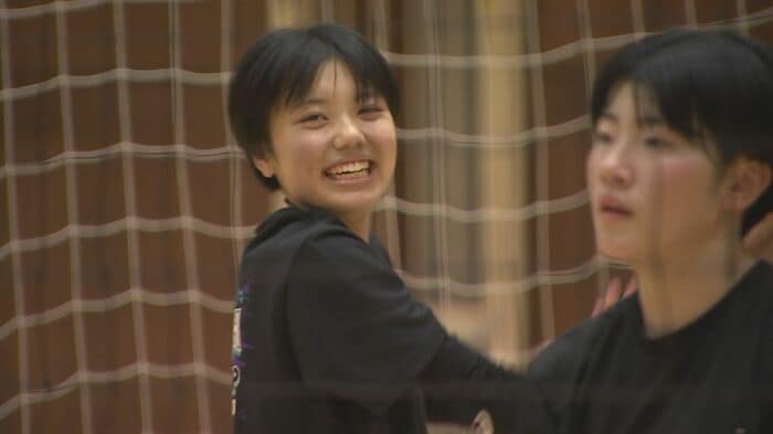 アウトサイドヒッター・山家瑠奈主将（3年）