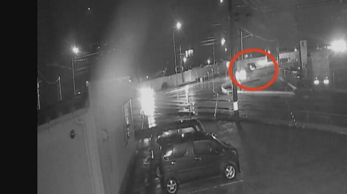 現場近くの防犯カメラ（7日）