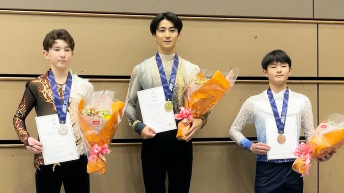ジュニア男子表彰台(全日本ジュニア選手権)