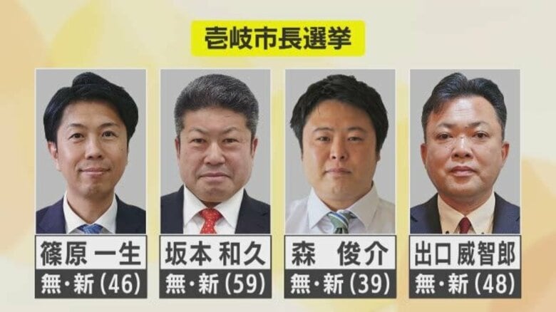 16年ぶりにリーダー交代！壱岐市長選挙に新人4人が立候補｜FNNプライムオンライン