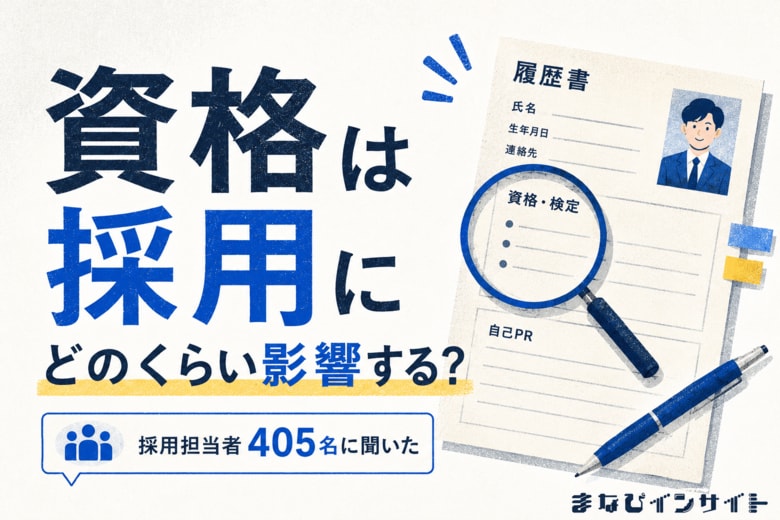 【調査結果】採用担当者405人に調査、75.8％が中途採用で資格・検定を参考に