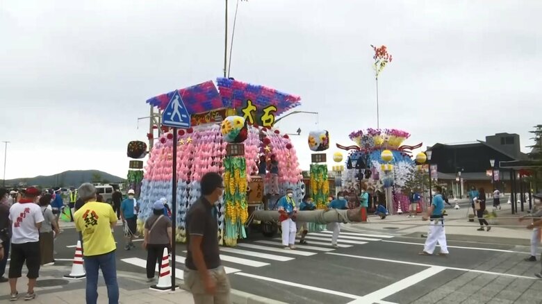 3年ぶりに開催された陸前高田市の「うごく七夕まつり」