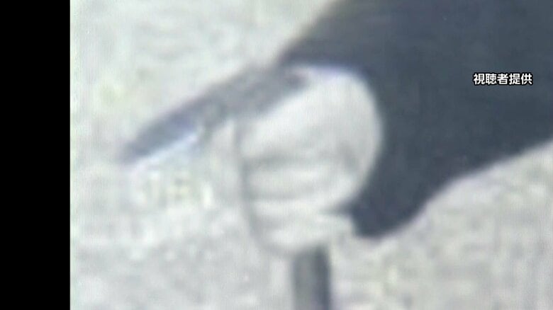 防犯カメラに映る不審人物が持つバールのようなもの
