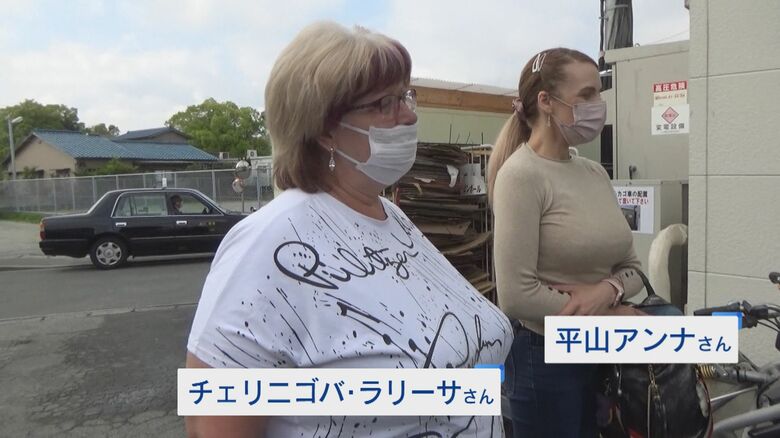 娘を頼って避難してきたラリーサさん