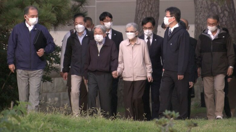 令和7（2025）年10月　葉山御用邸で静養された上皇ご夫妻