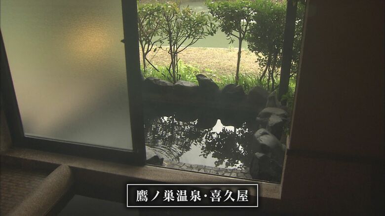 荒川の護岸にある旅館・喜久屋