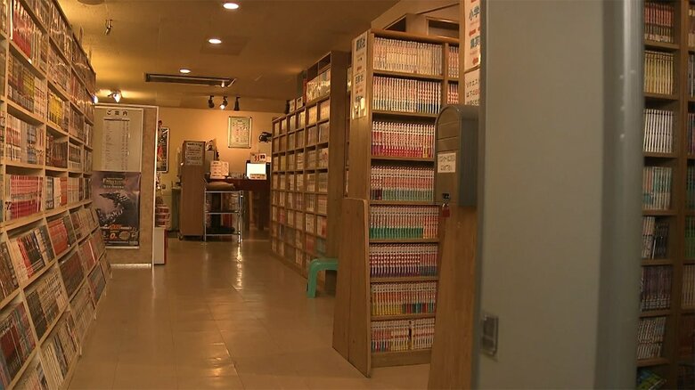 高橋受刑者が潜伏していた漫画喫茶（2012年6月）