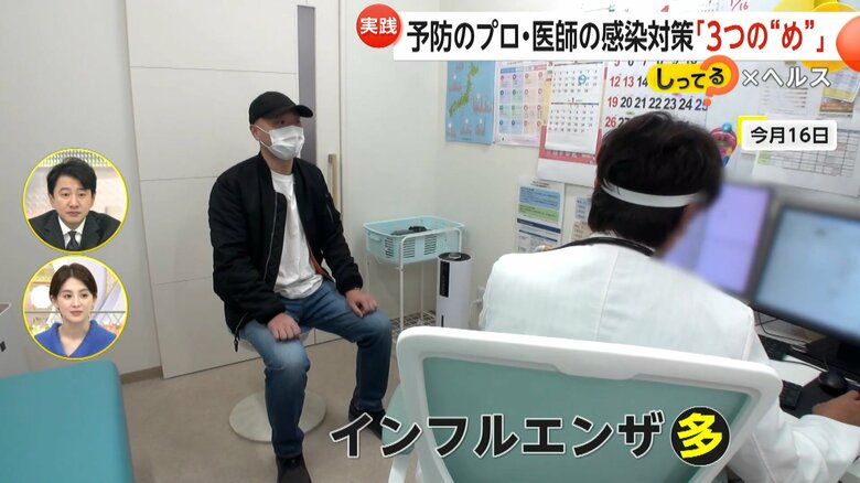 クリニックにはインフルエンザの症状を訴える患者が次々に訪れる