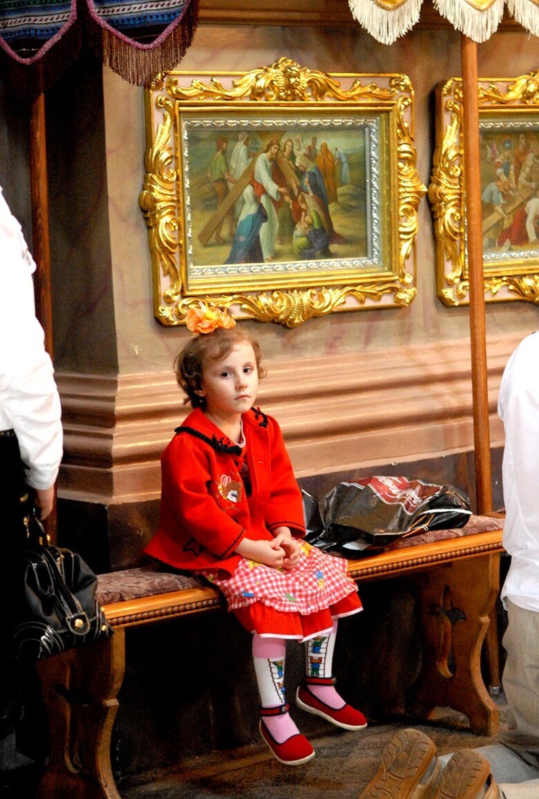 「コンサートでは小さなお子さんが、お行儀よく演奏を聴いていました」