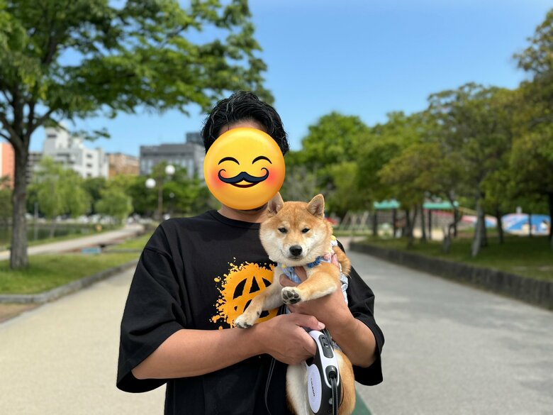 毎回抱えて帰宅（提供：わさび一族さん）