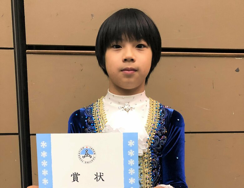 2019年ノービスA時代　同じ木下カンセーアイスアリーナで優勝を飾った森本涼雅