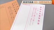 【新潟市長選】8区へ“投票用紙”発送　前回投票率は低迷…10代・20代は20％に届かず「ぜひ投票所に足運んで」