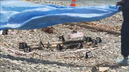 海岸に赤ちゃんの遺体 発見直後は煙が…体の一部が燃やされた状態　釣り人が通報　静岡・沼津市