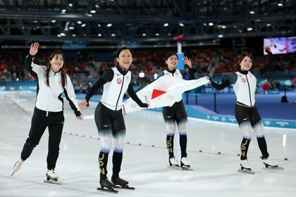 スピードスケート女子団体パシュートで日本が3大会連続となる銅メダル　メダルは冬季大会最多の19個に【ミラノ・コルティナ五輪】