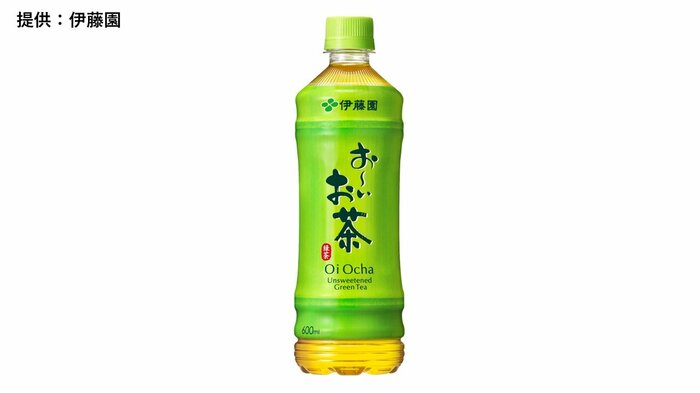 税込194円→216円(税別180円→200円)となる「お~いお茶 緑茶」600mlペットボトル