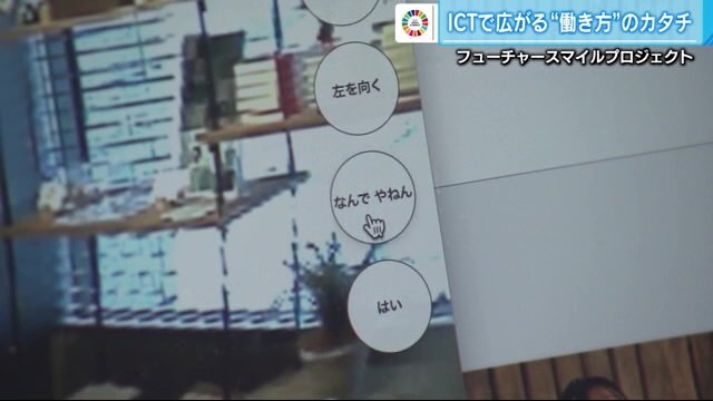 パソコンに動作を指示するボタンが