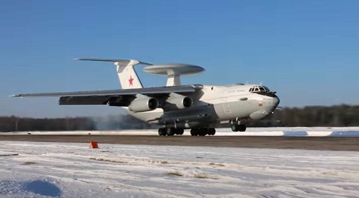 ロシア航空宇宙軍A-50U早期警戒管制機(資料・ロシア国防省公式映像)