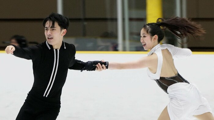 見どころ満載のFDを披露した岸本彩良・田村篤彦組