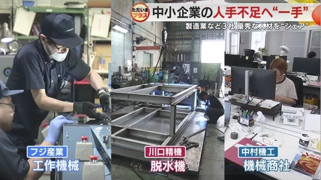 協力する3社
