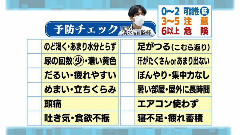 医師が警鐘…増え始めた屋内での『ステルス熱中症』 喉の渇き・頭痛など12項目の“予防チェックリスト”も|FNNプライムオンライン